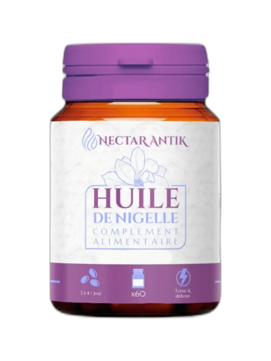 Capsules d’huile de nigelle d’éthiopie nectar antik