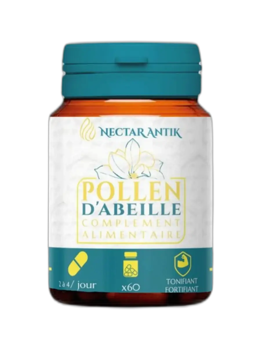 Gélules de pollen d’abeilles nectar antik