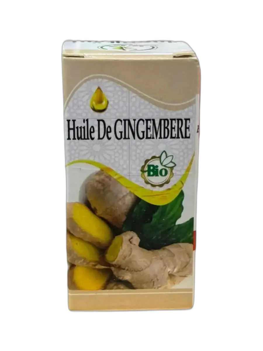 Huile de gingembre bio, pure et non diluée, 30 ml