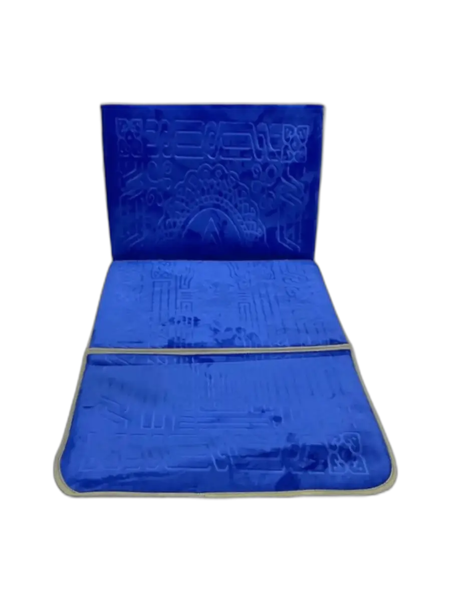 Tapis de prière avec dossier, déplié 110 × 55 cm